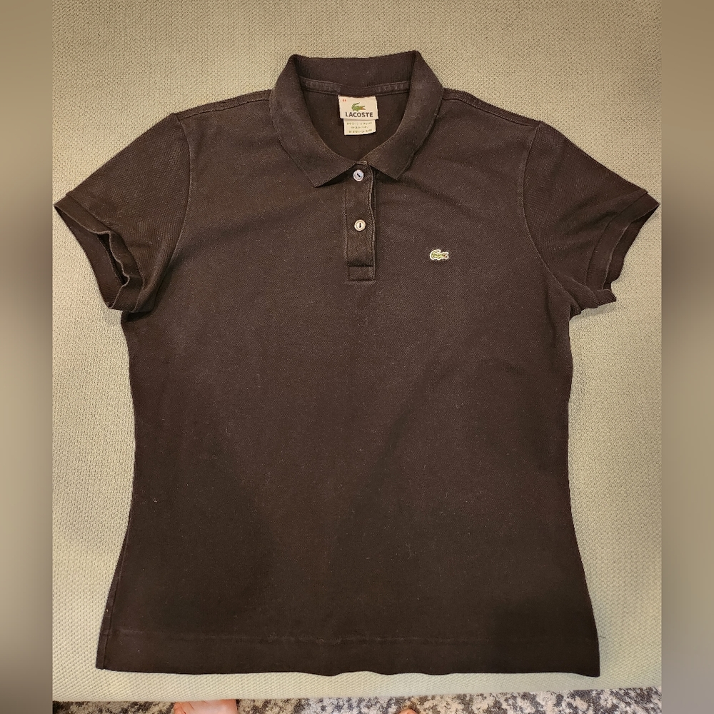 Lacoste Women's Black 44 Polo Shirt